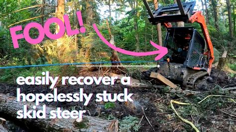 best way to get skid steer unstuck|skid steer unstuck problems.